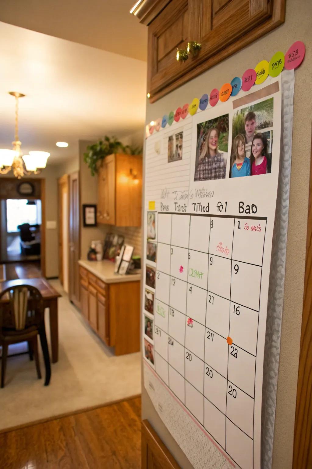A bespoke calendar sustains family moments alive throughout the year.