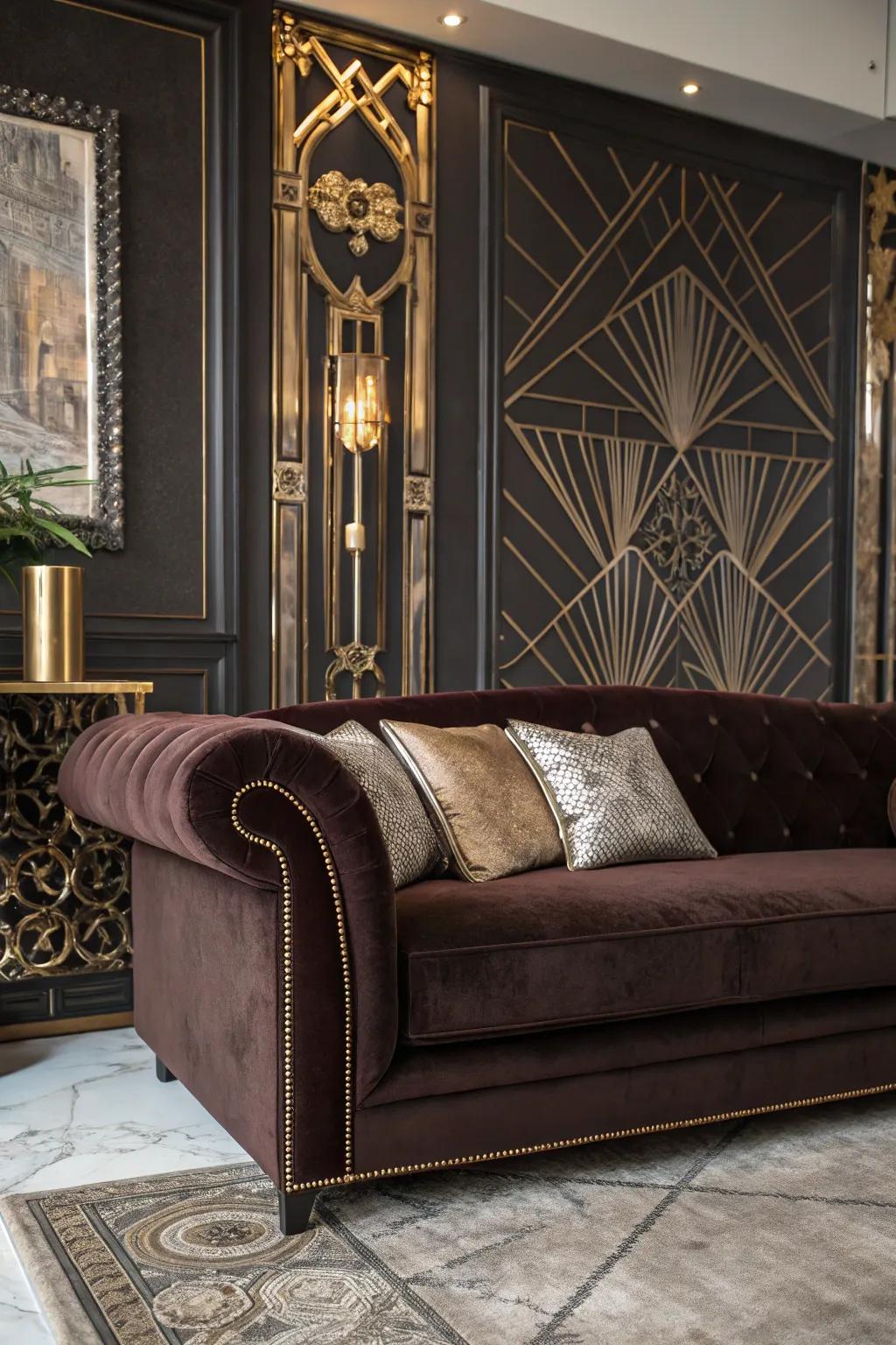 Art Deco style delivers luxury and drama to your living space.