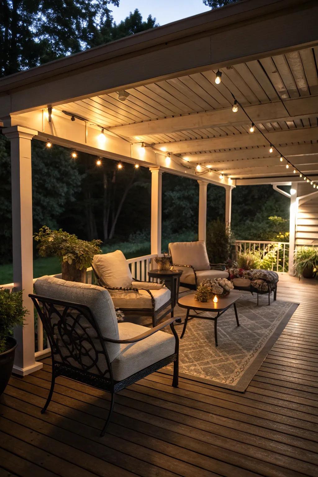 Underdeck spaces can morph into alluring shaded retreats.