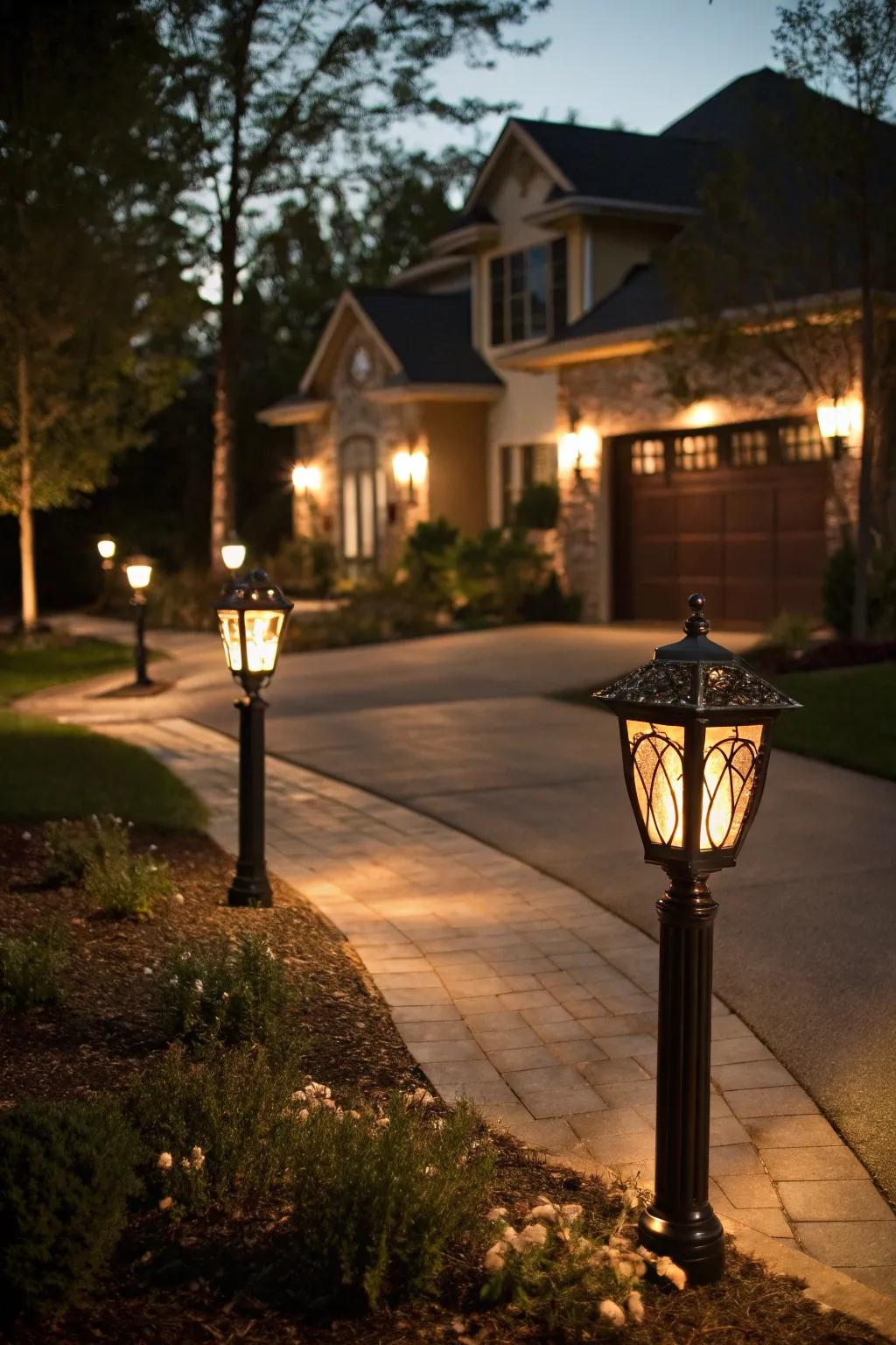 Solar-operated lanterns furnish an innovative and eco-conscious illumination solution.