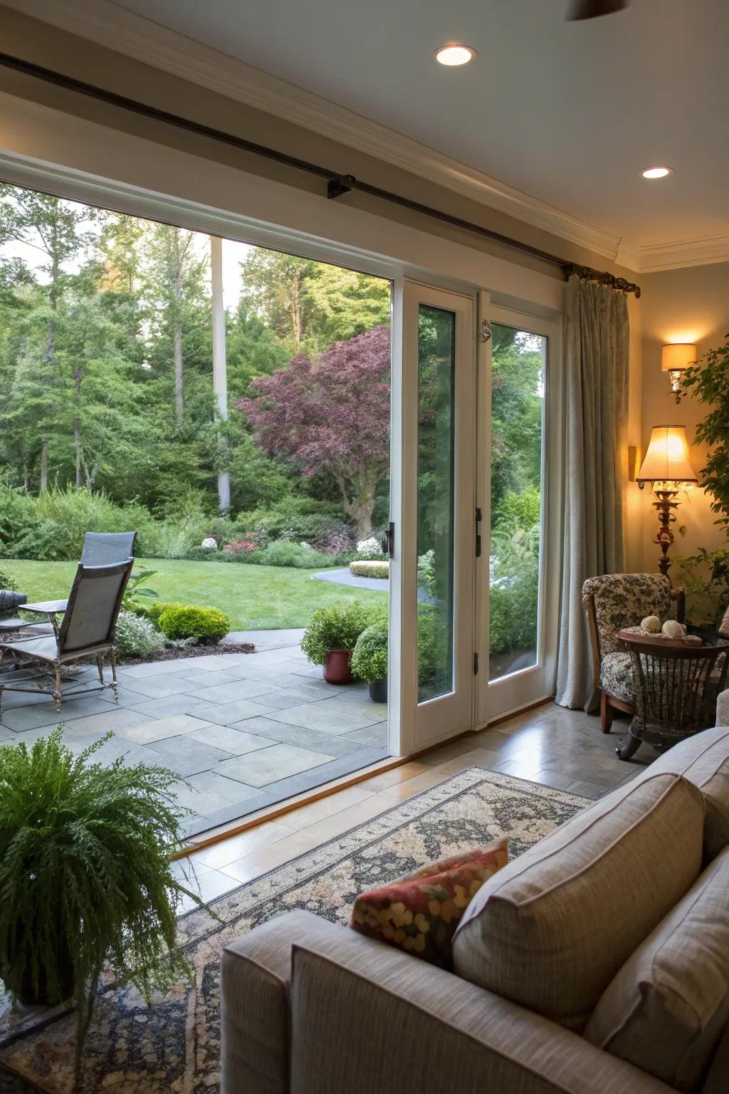 A seamless fusion of interior and exterior spaces for a refreshing living experience.