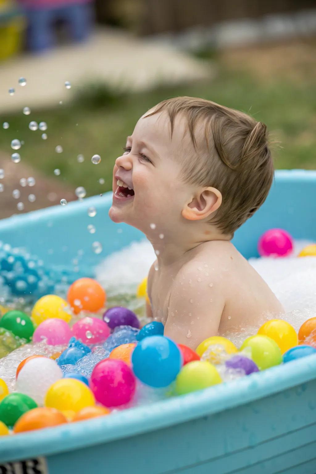 Bath time fun with Easter-themed surprises.