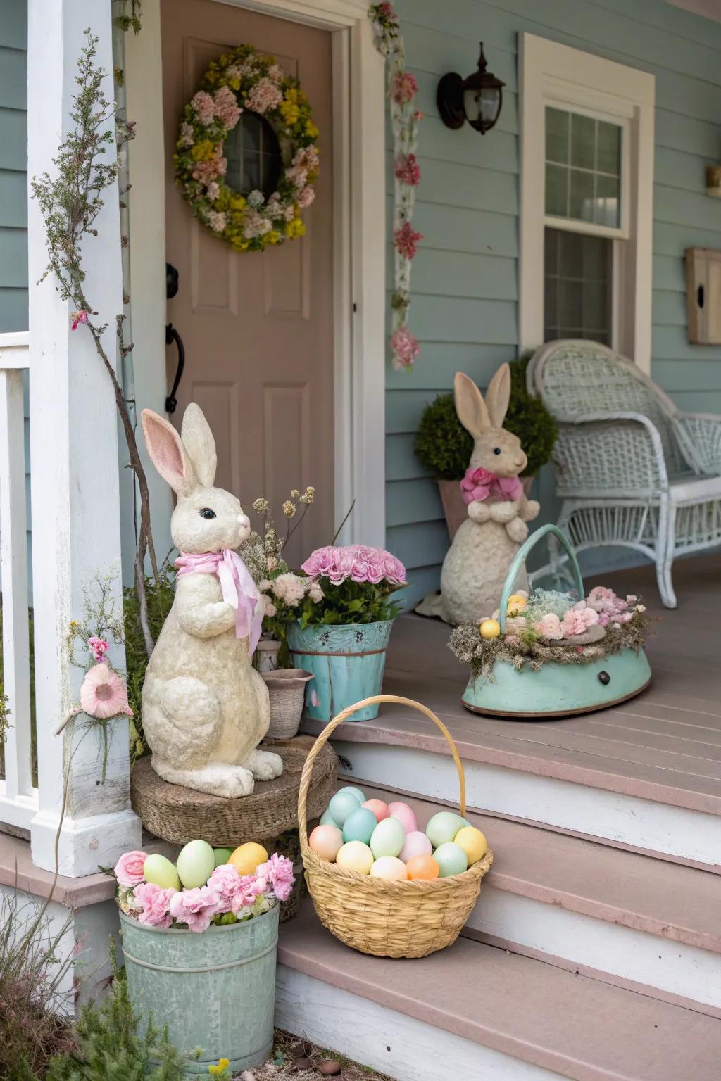 Antique design contributes sentimental charm to your porch.