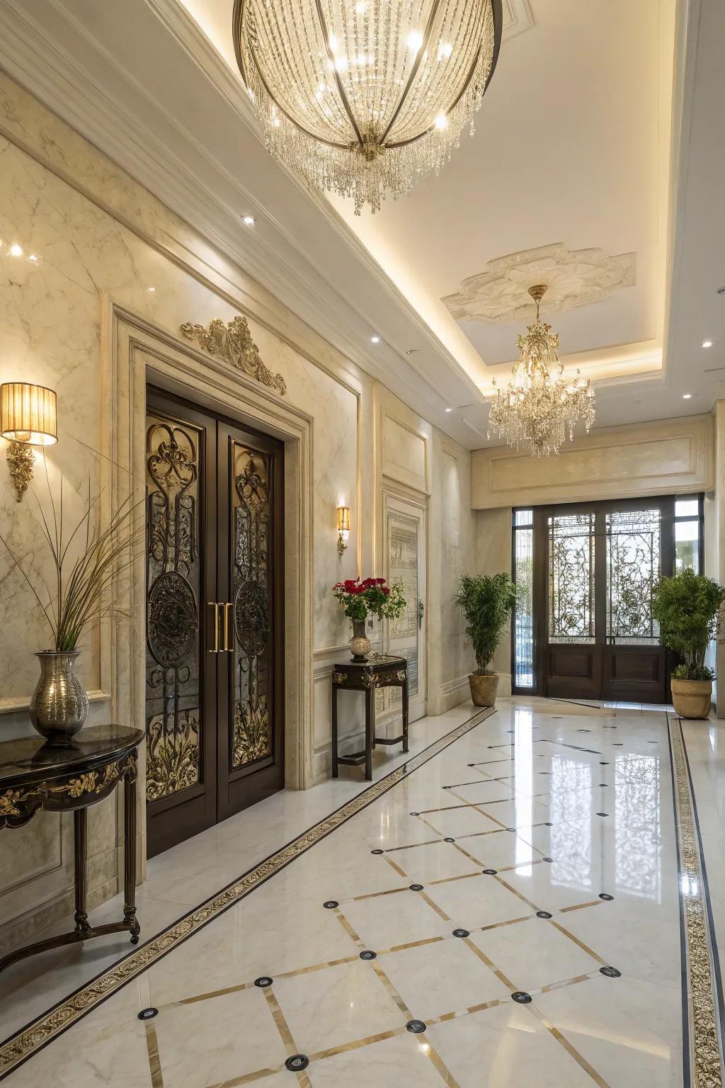 Rock-look squares offer luxury without the hassle.