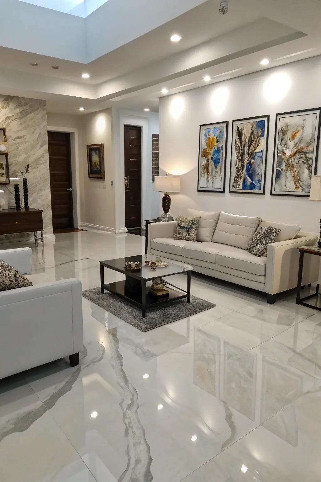 Achieve sophistication with single-color epoxy floor designs.