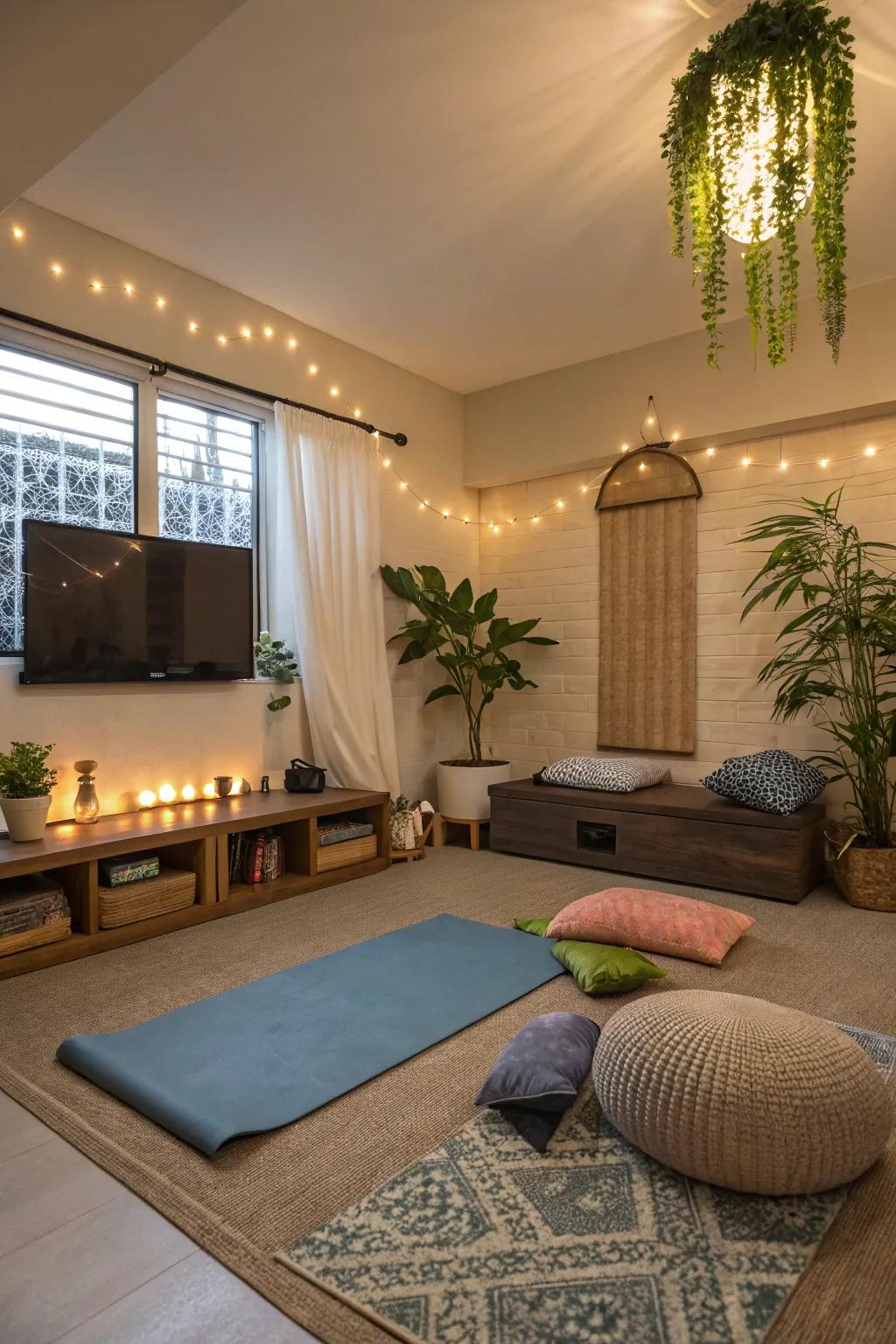 A Zen space for relaxation and mindfulness.