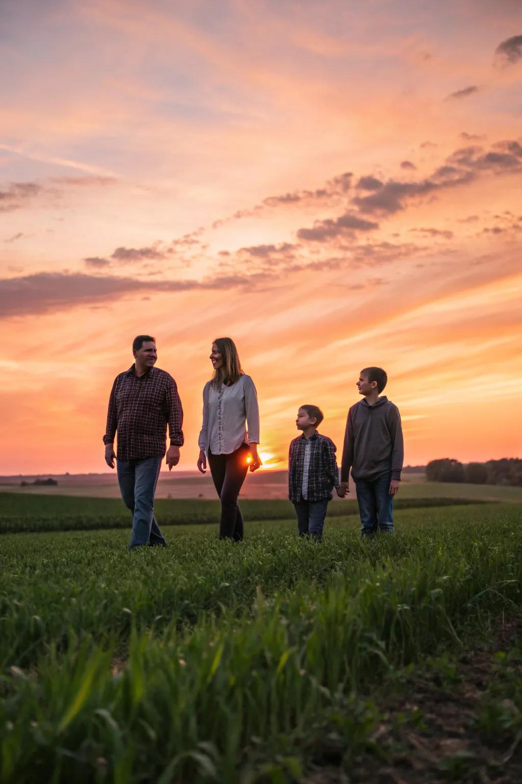 Order of family members.