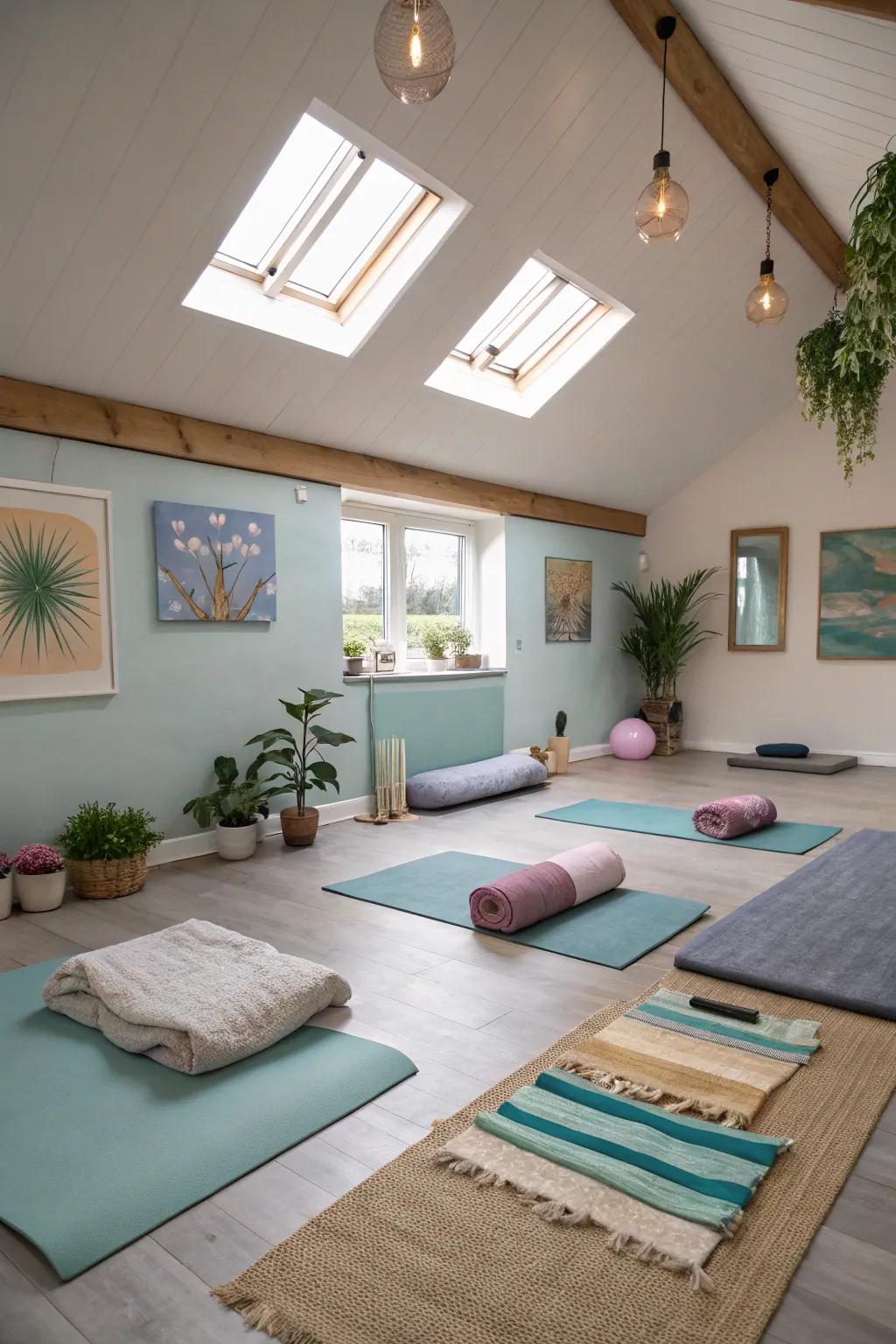Embrace wellness with a dedicated yoga studio.