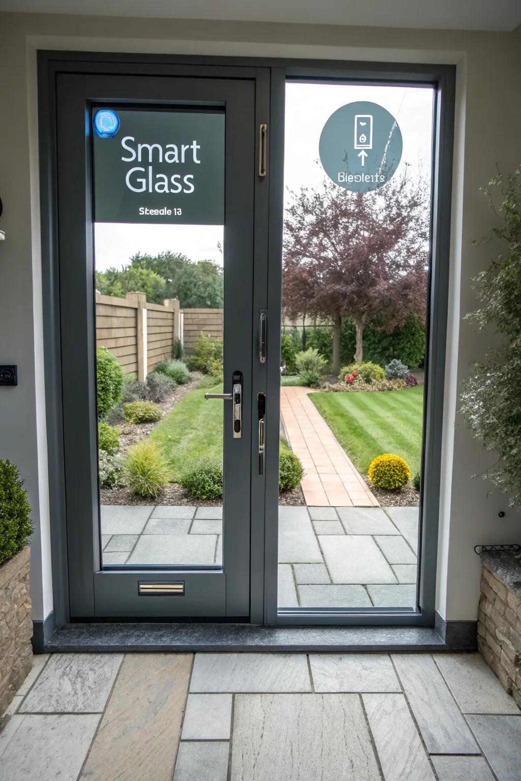 Adaptive glass provides futuristic privacy control options.