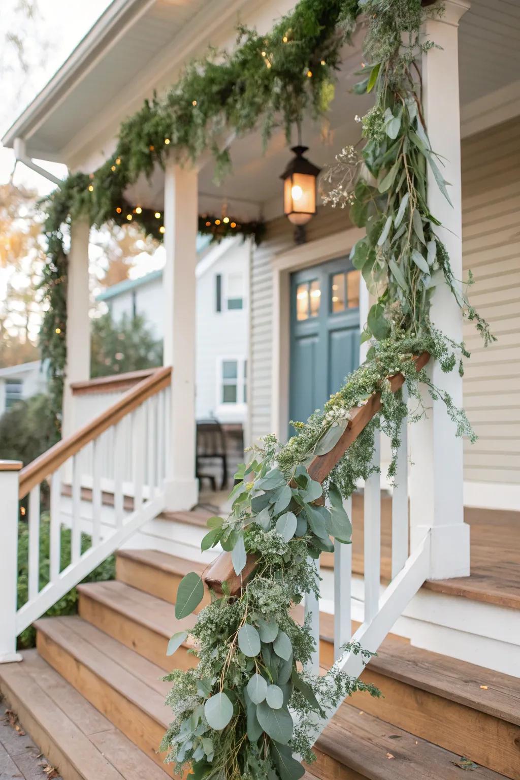 Eucalyptus provides a fresh and modern twist to traditional garlands.