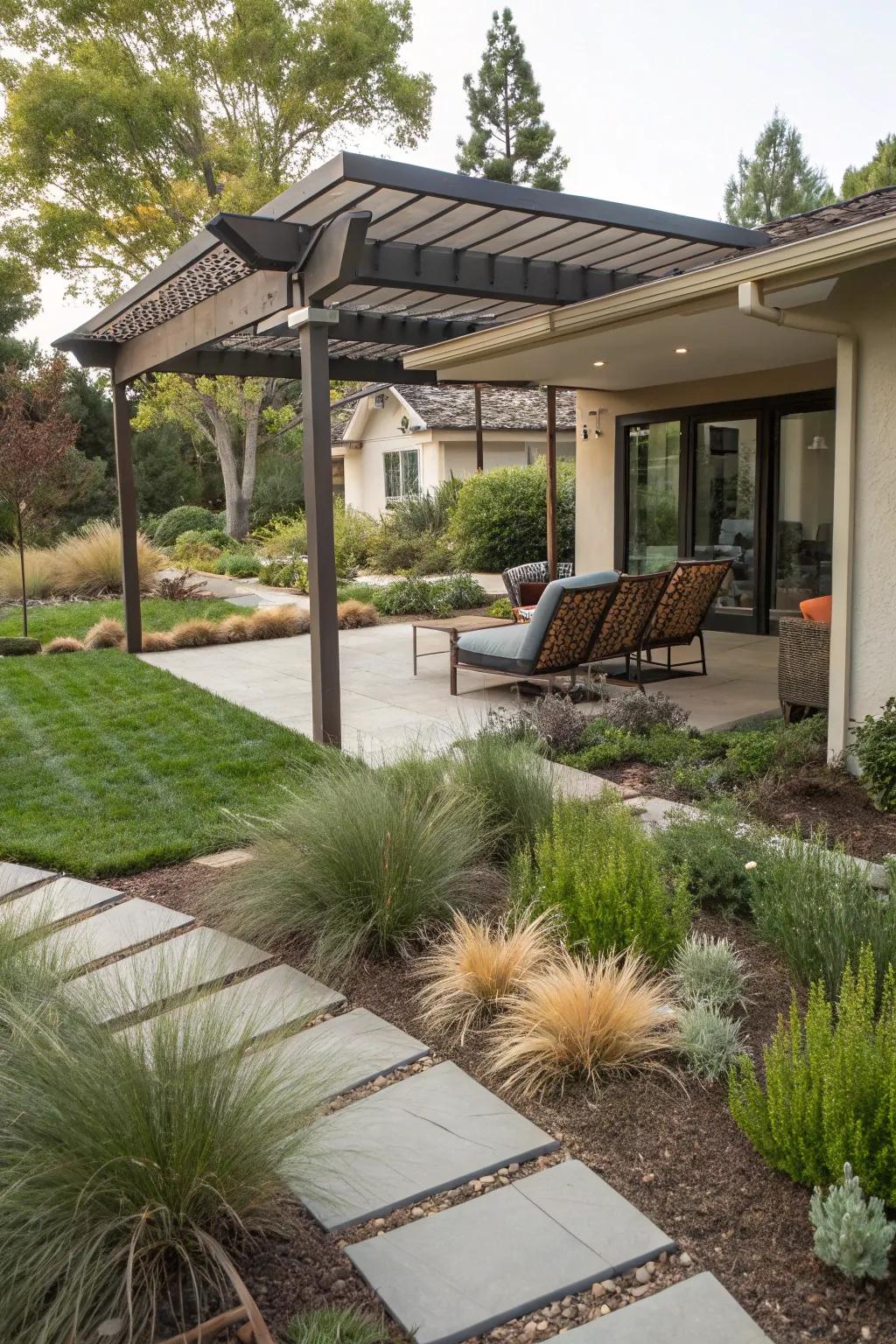Sun shelters provide relief and style.