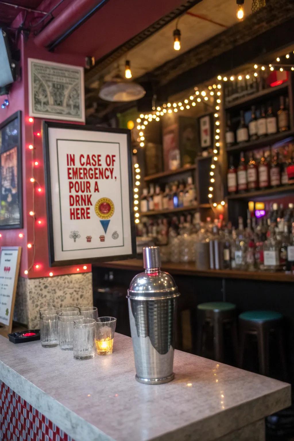 A playful solution for any party 'emergencies'.