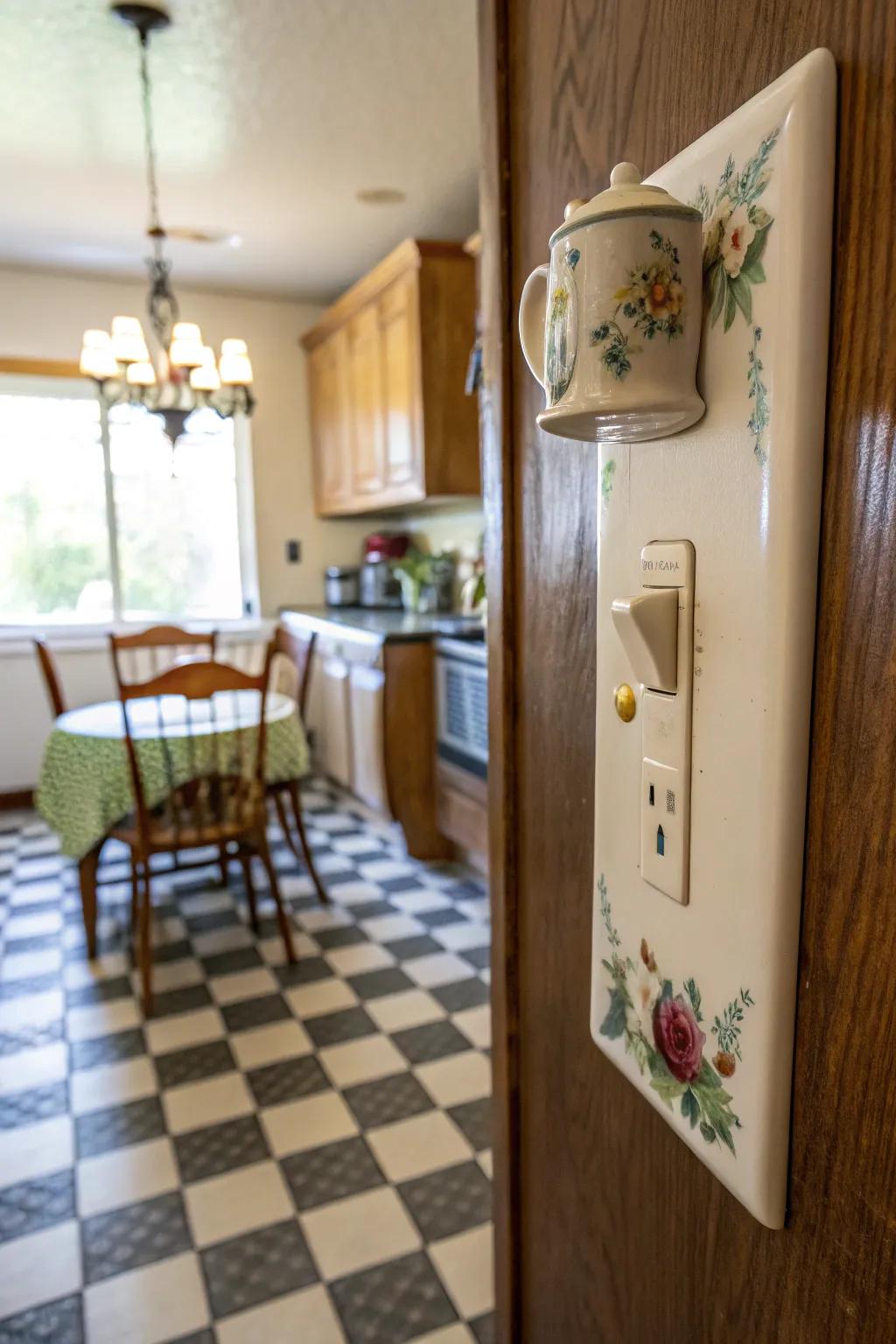 A teacup-shaped cover exudes warmth and charm.