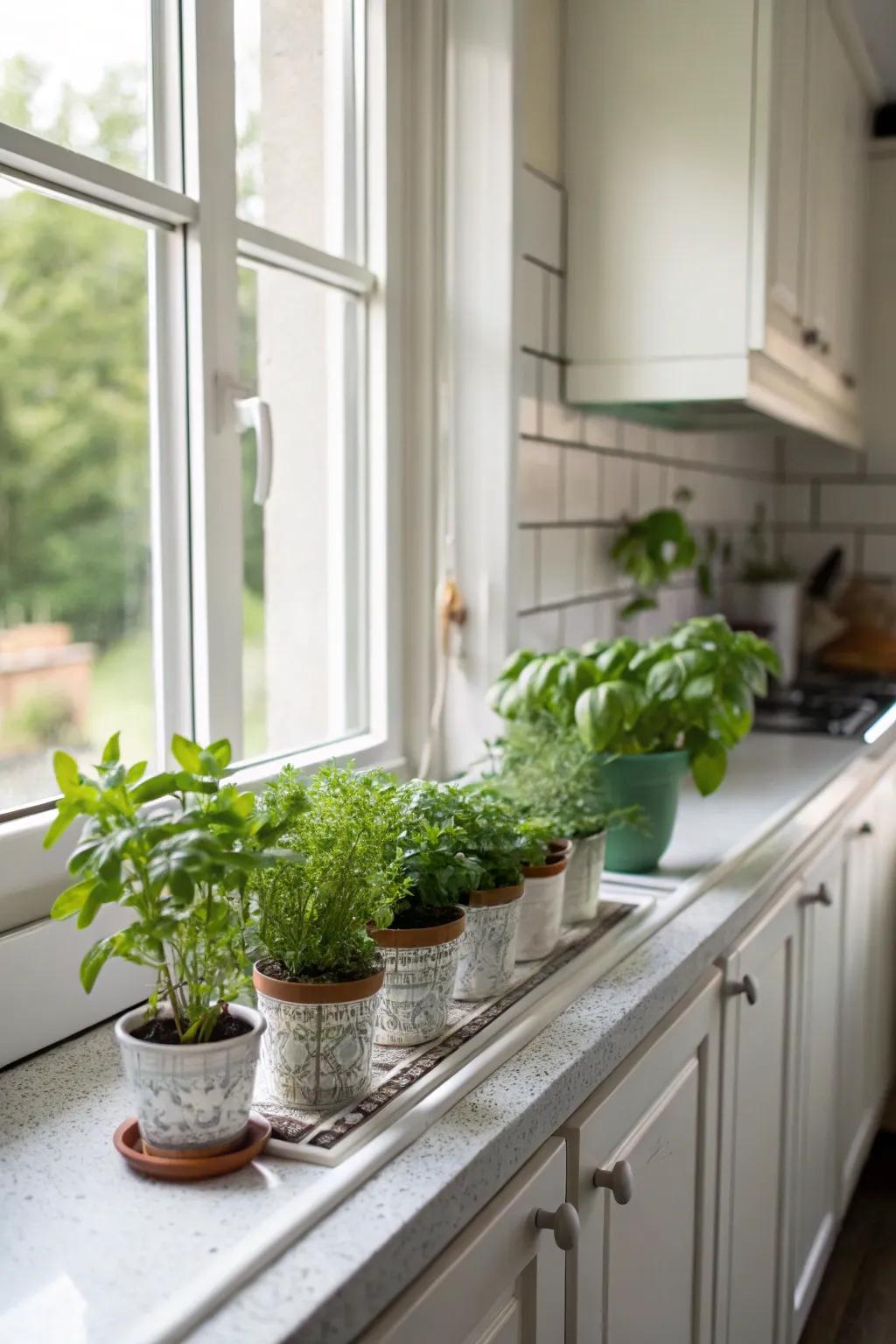 Greenery is a refreshing touch in every space.