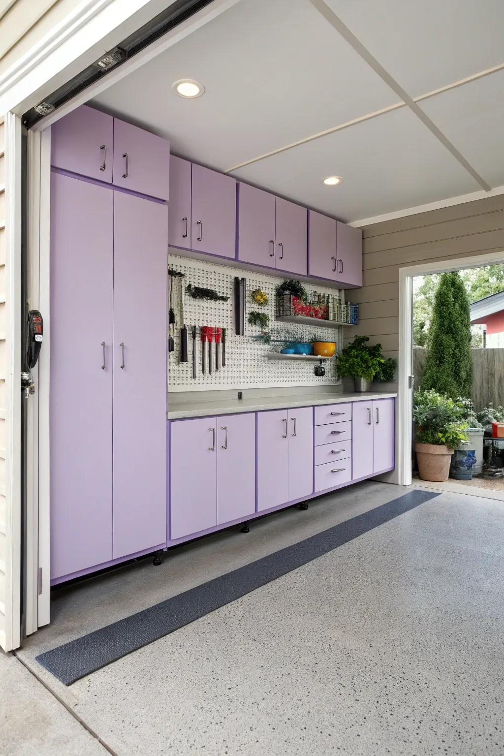 Iris cabinets offer a unique, soft charm.