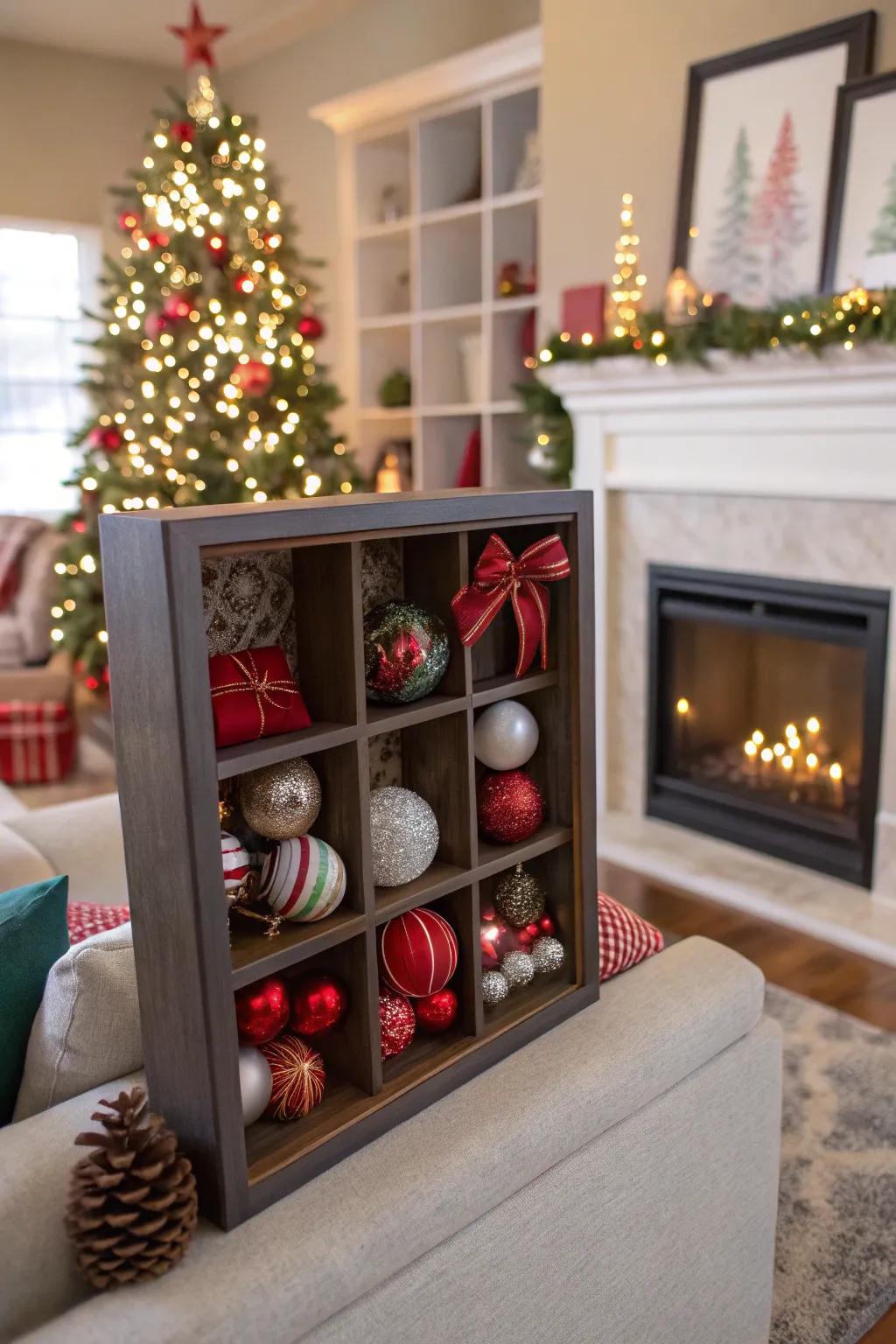 Celebrate the season with holiday cheer in your display.