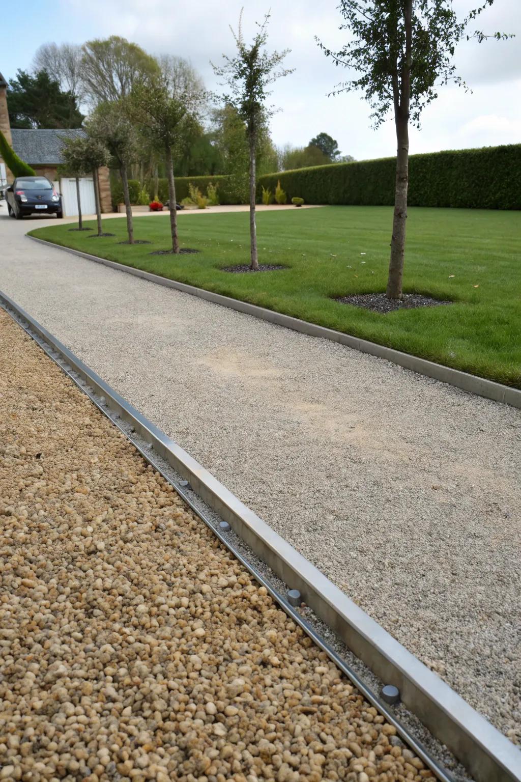 Metal trim combines strength with minimalist style.