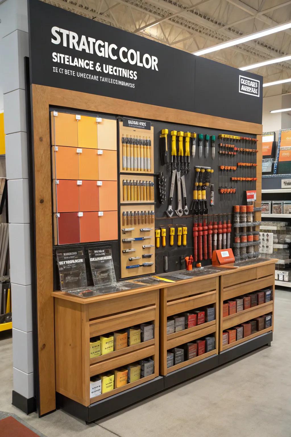 Strategic application of color enhances mood and draws attention.