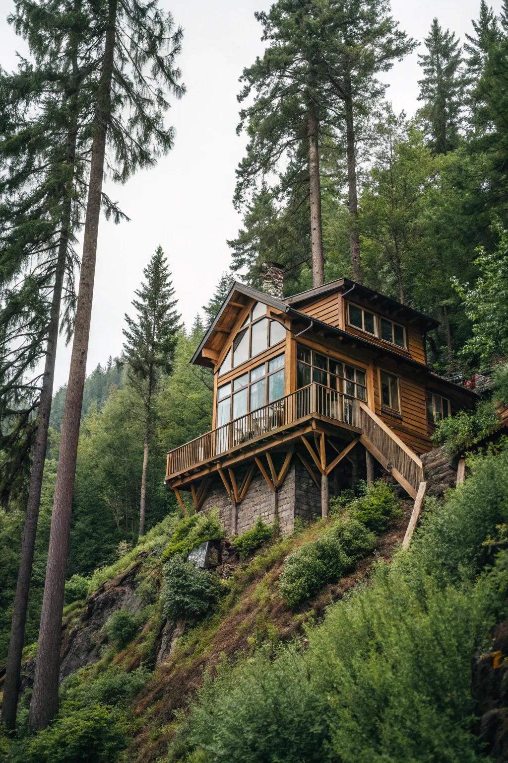 A treehouse-inspired design that immerses you in a woodland setting.