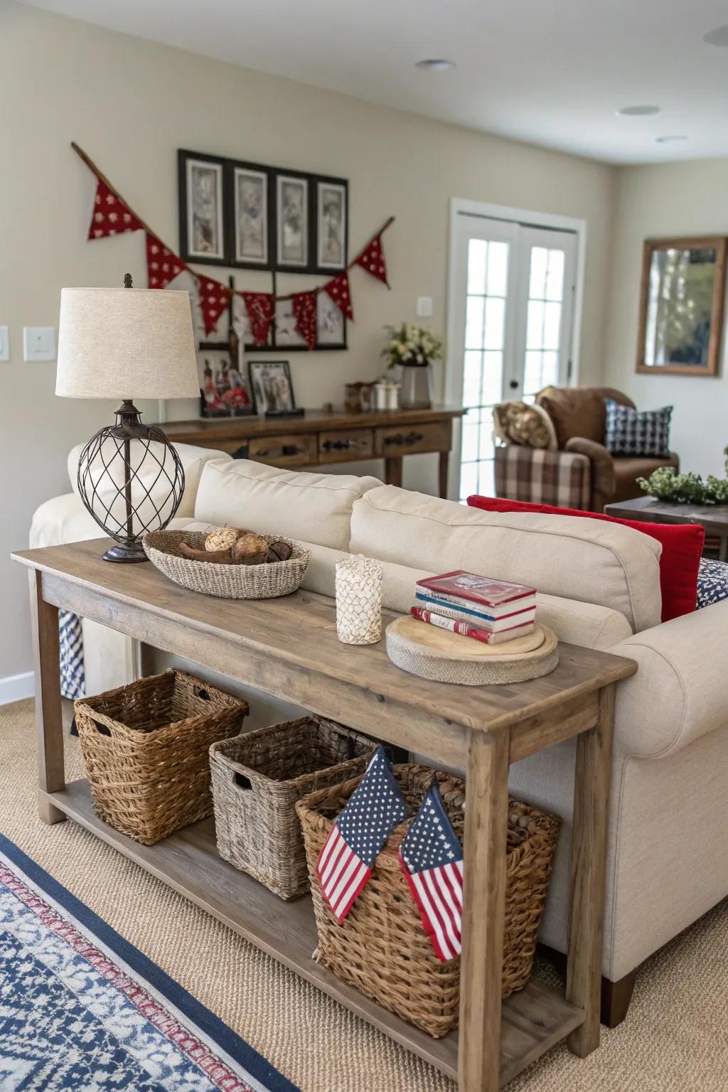 Themed displays create a cohesive decor story.