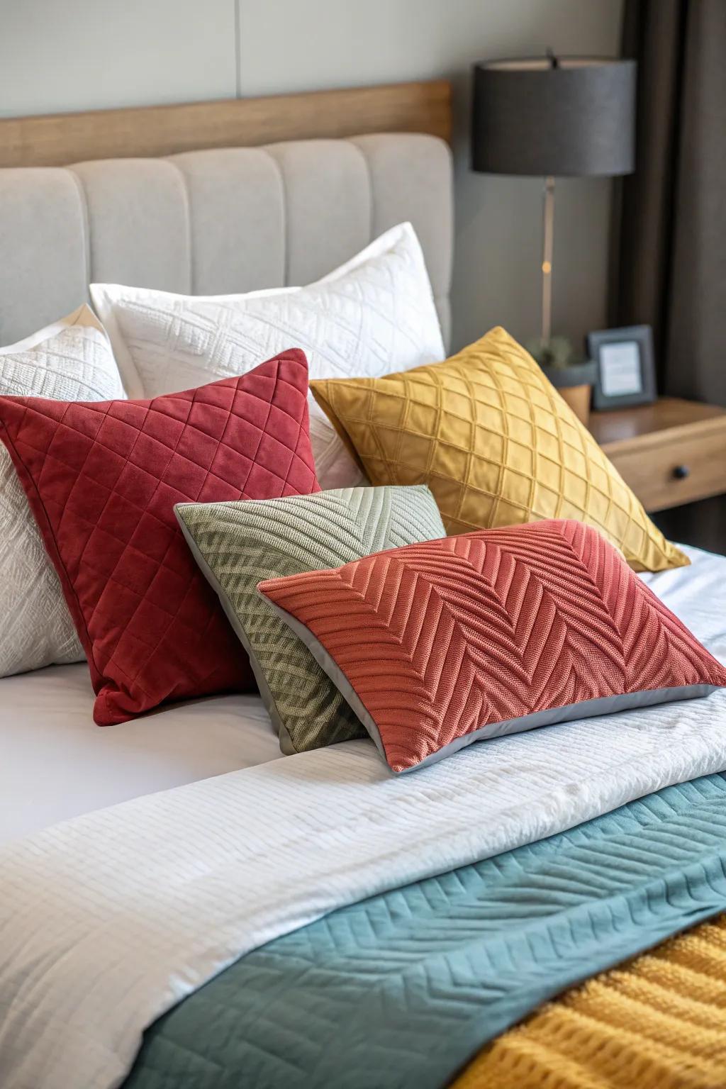 Asymmetry enlivens traditional design.
