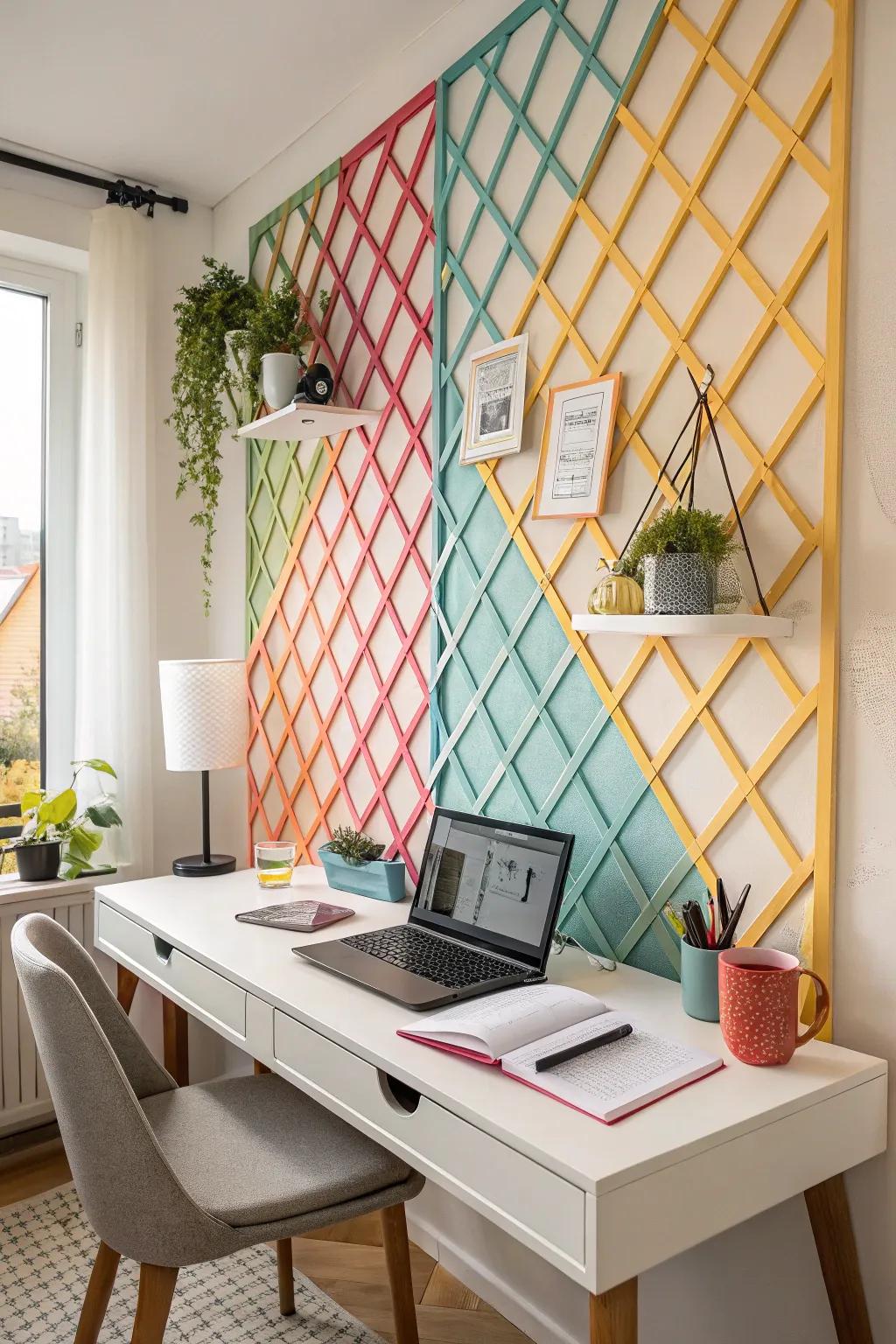 Radiant adding vitality and focus to the home office.