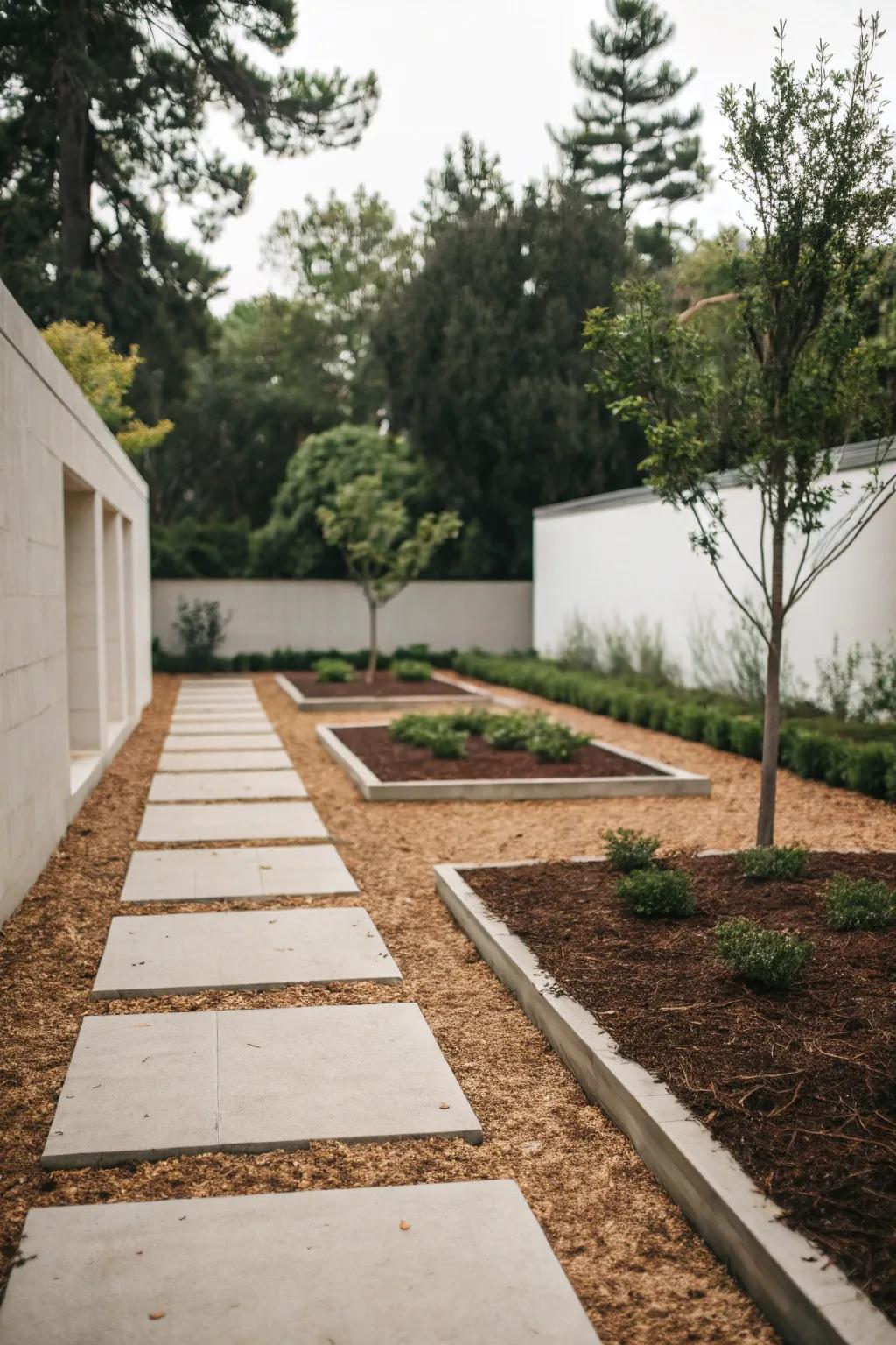 Keep it simple with a minimalist ground cover design.