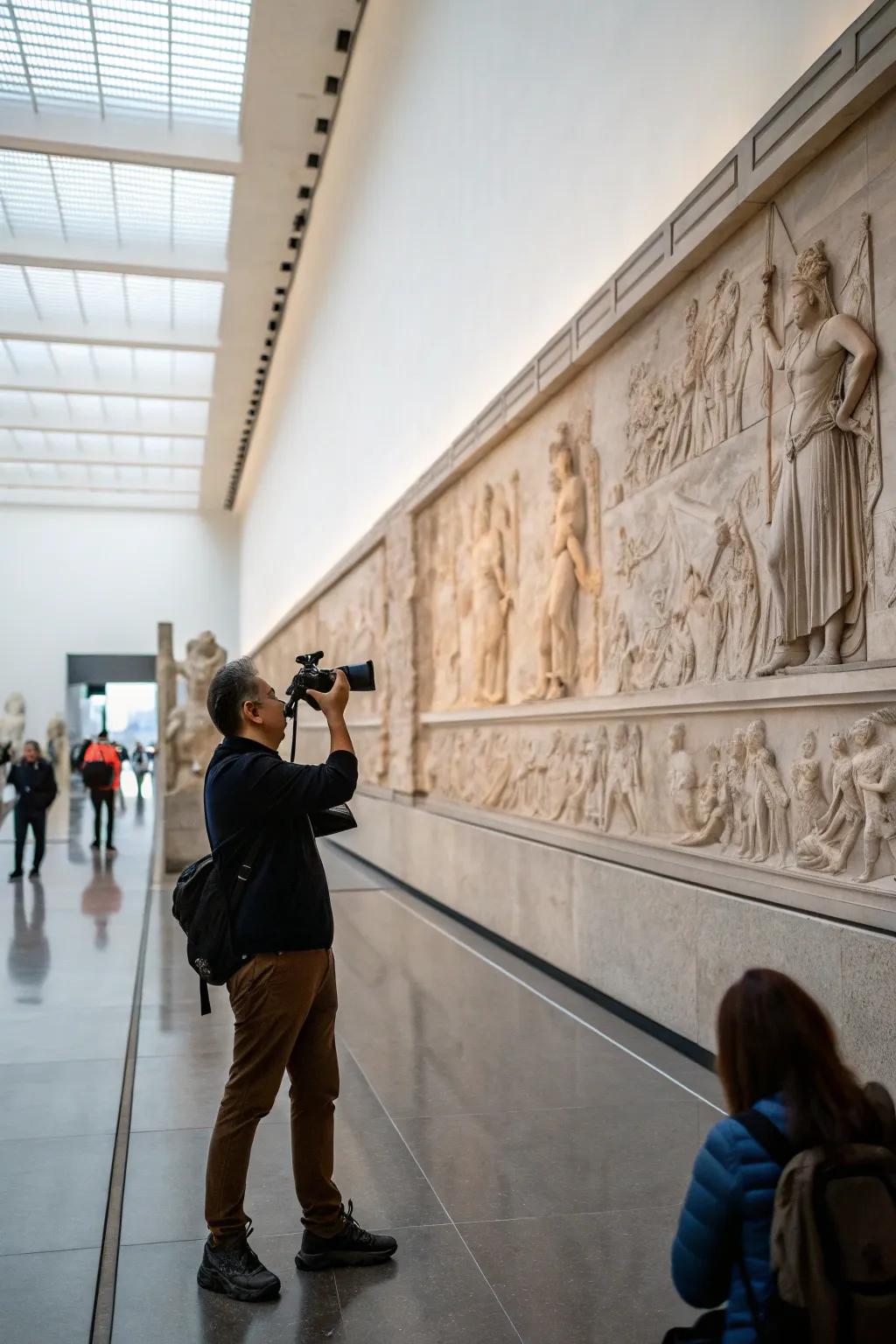 Sculptural wall art turns large walls into artistic masterpieces.