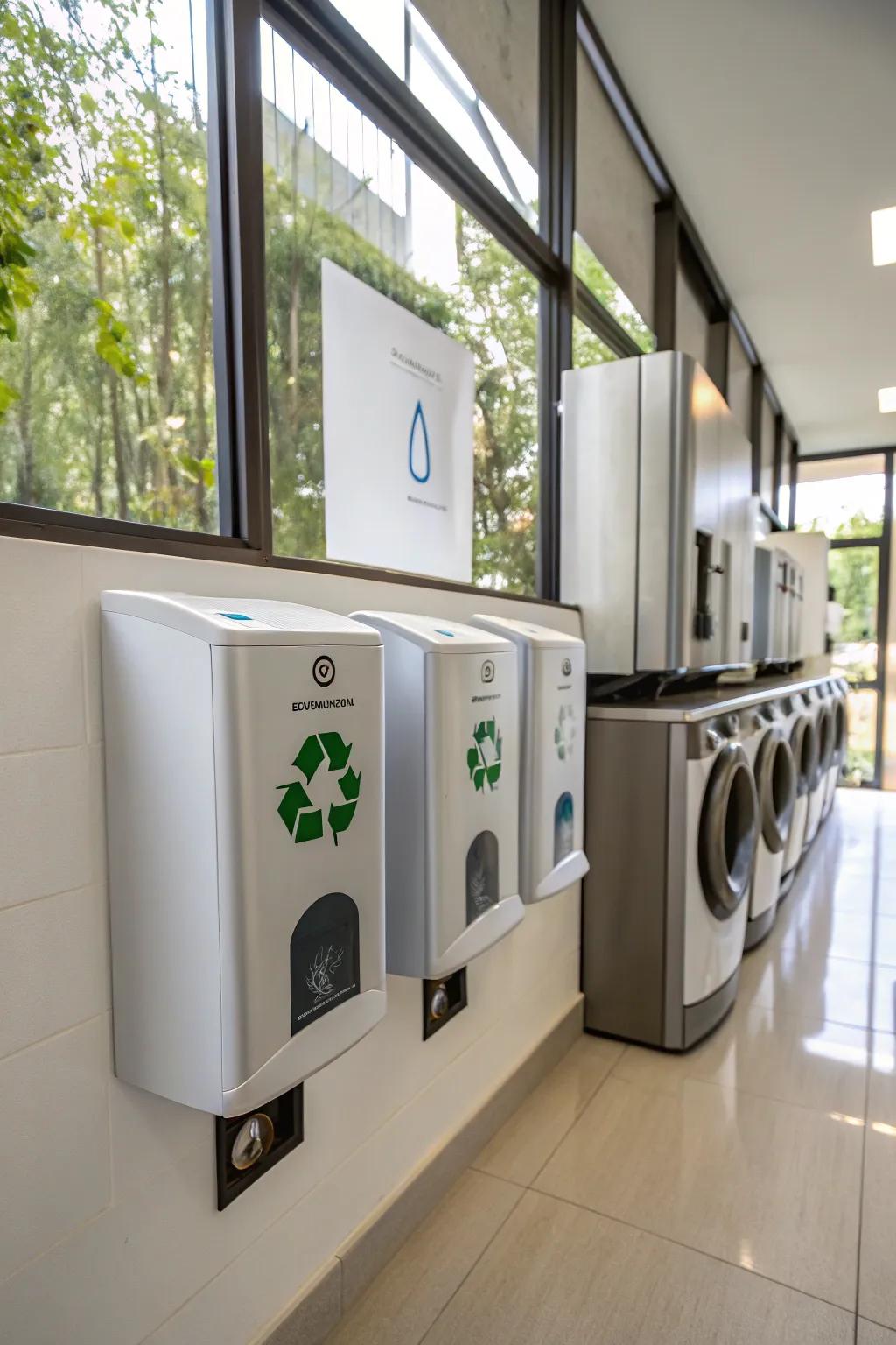 Eco-conscious dispensers offer a sustainable and stylish remedy.