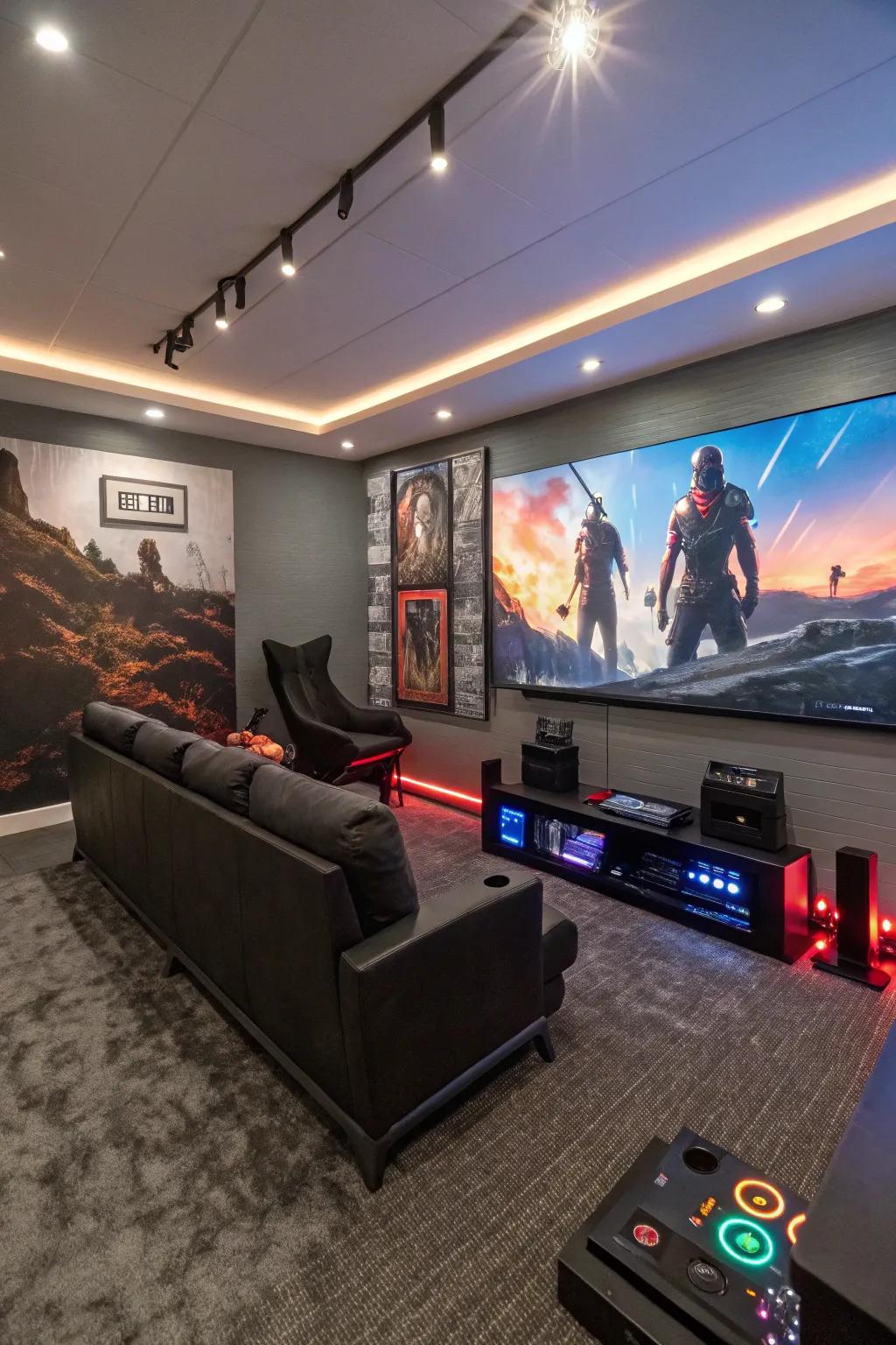 Make a statement with LED wall scenes.