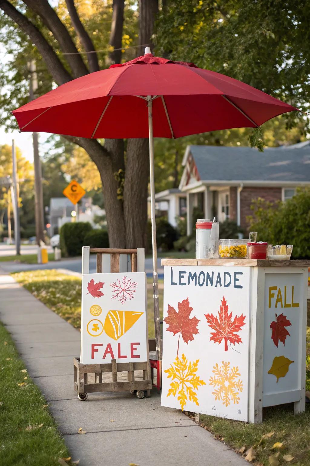 Seasonal themes keep your drink stall fresh all year.