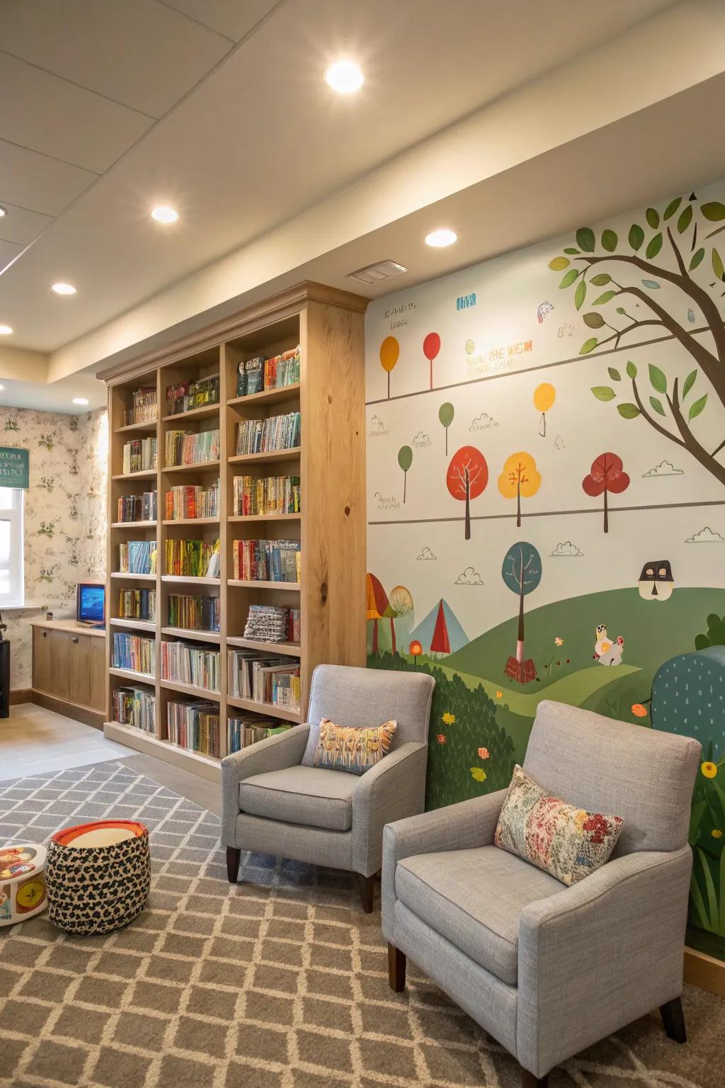 Active story walls can make your library a place of endless creativity.