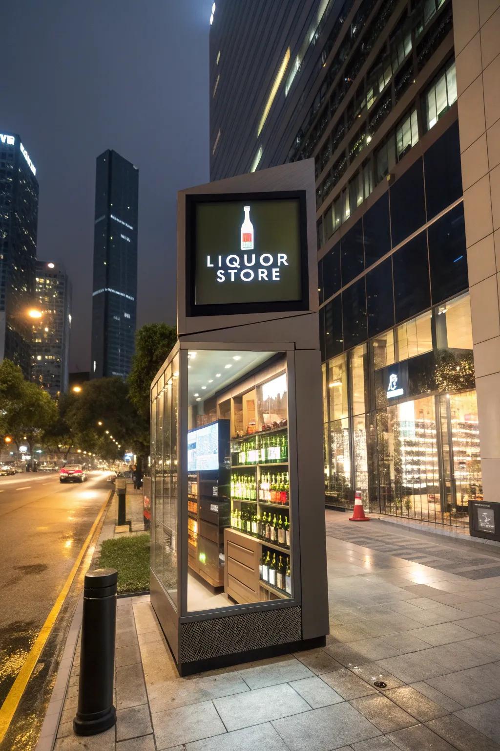 Electronic screens offer dynamic and versatile signage options.