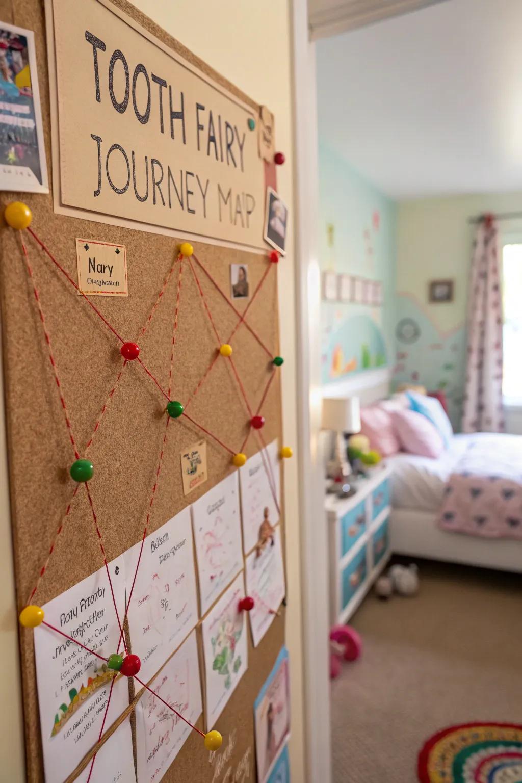 Follow the Tooth Fairy on a journey through the classroom.