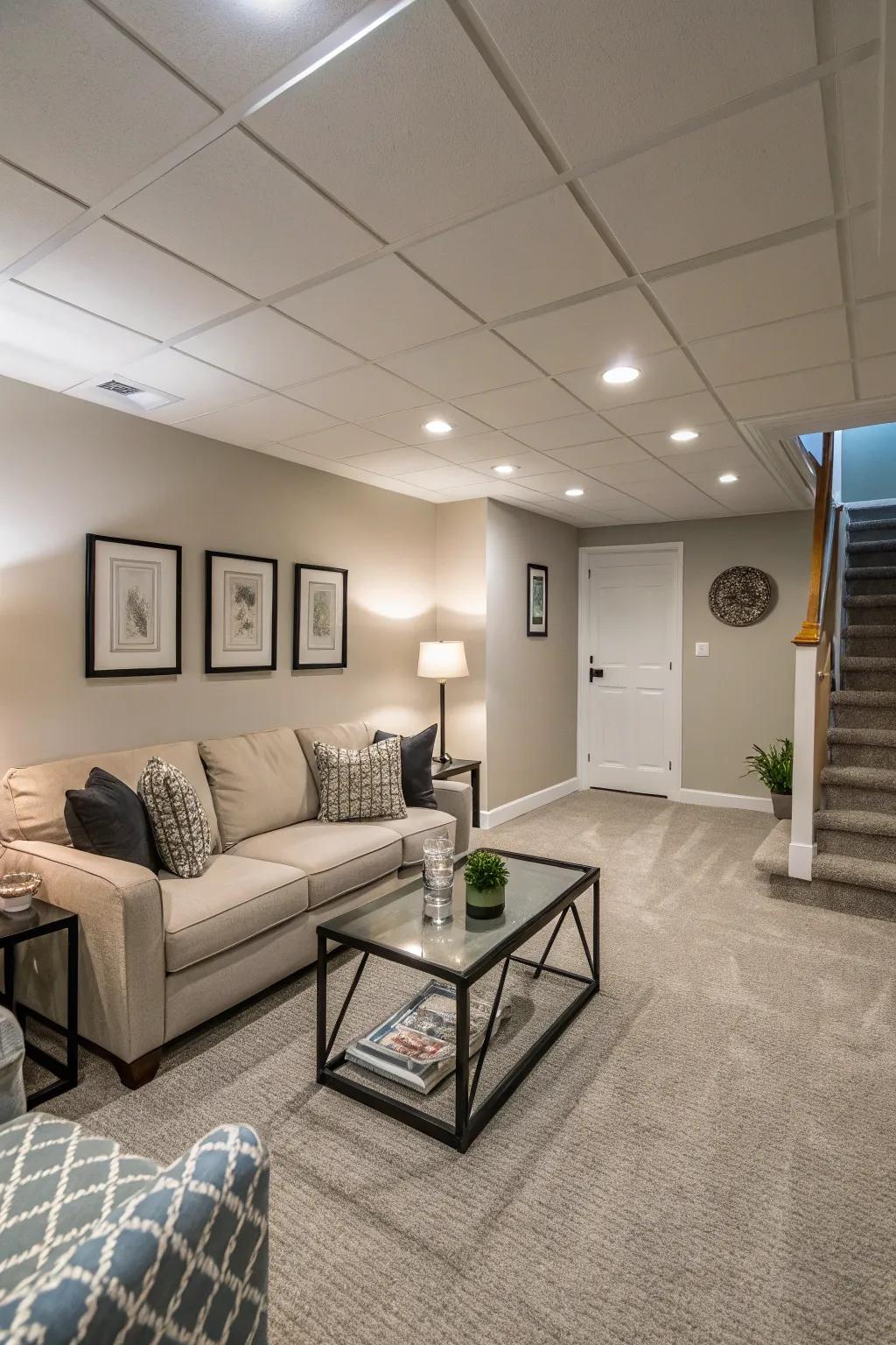 Smaller furniture sustains a sensation of spaciousness.