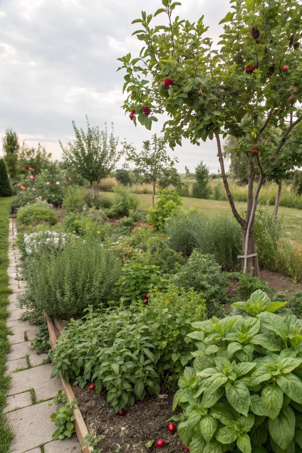 Landscaping with edible plants offers useful and visual advantages.