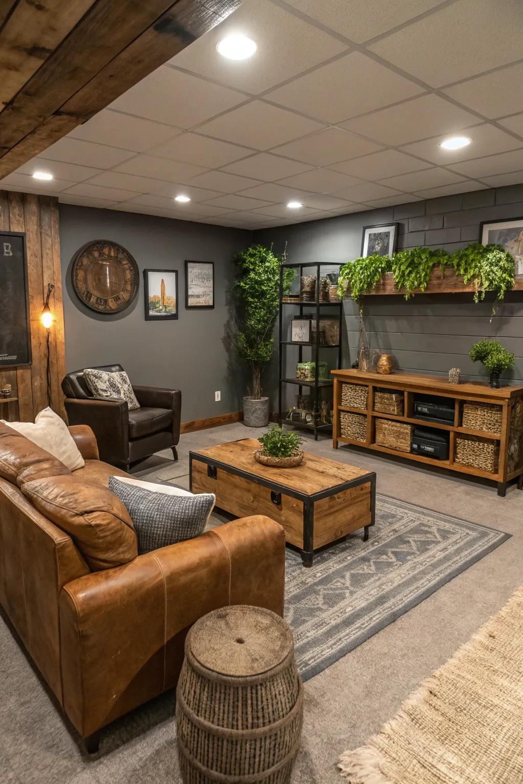 Embrace sustainability using eco-friendly decoration selections inside your man cave.