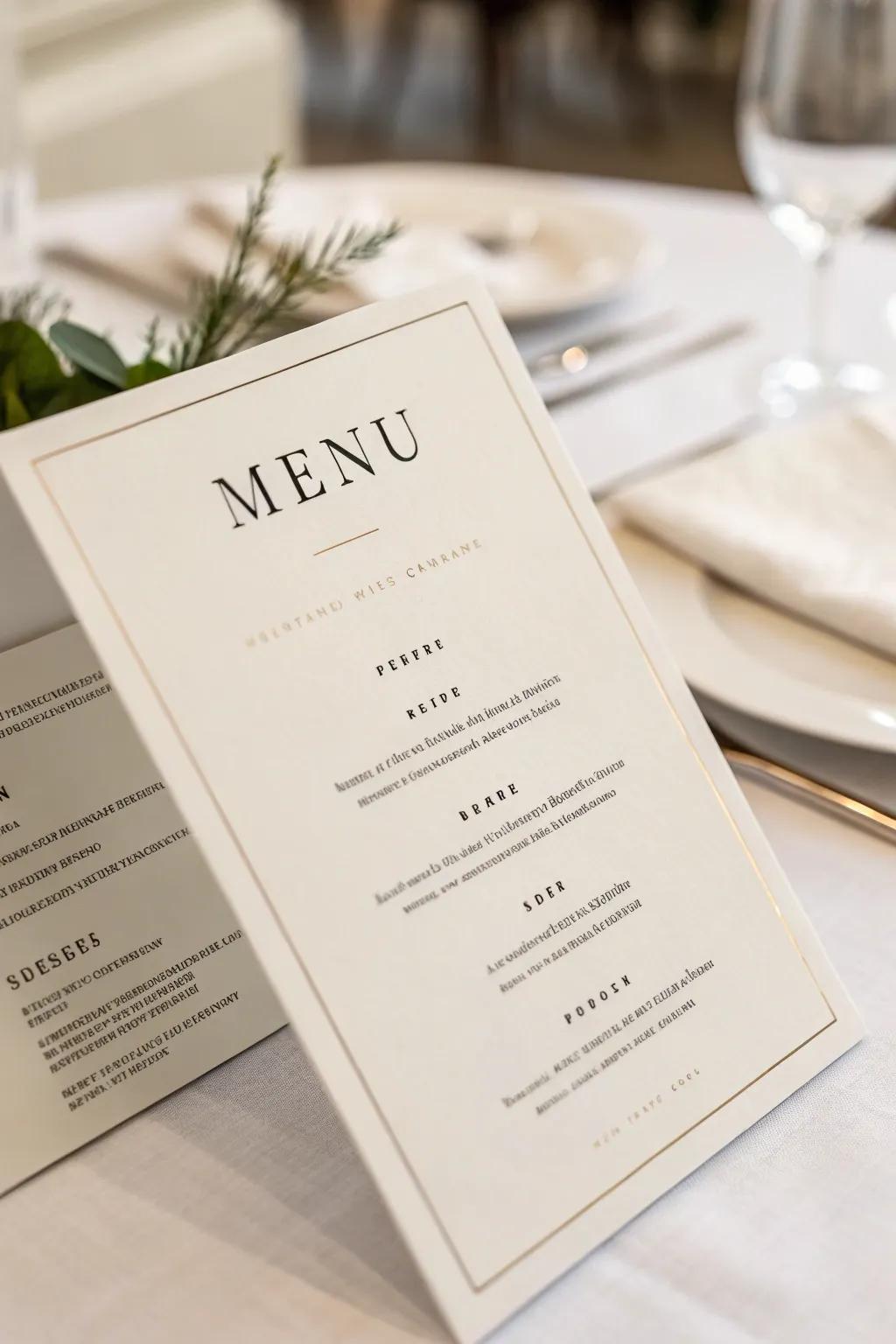Minimalist designs emphasize elegance and essential elements.