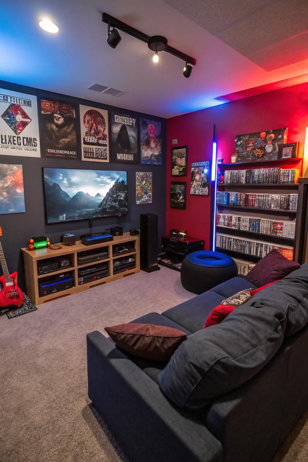 A themed area in a gaming room designed around a specific game.