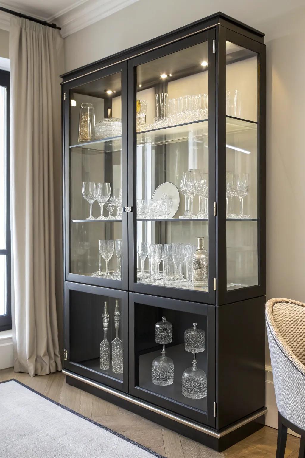 Clear components bring an updated and open feel to the display.