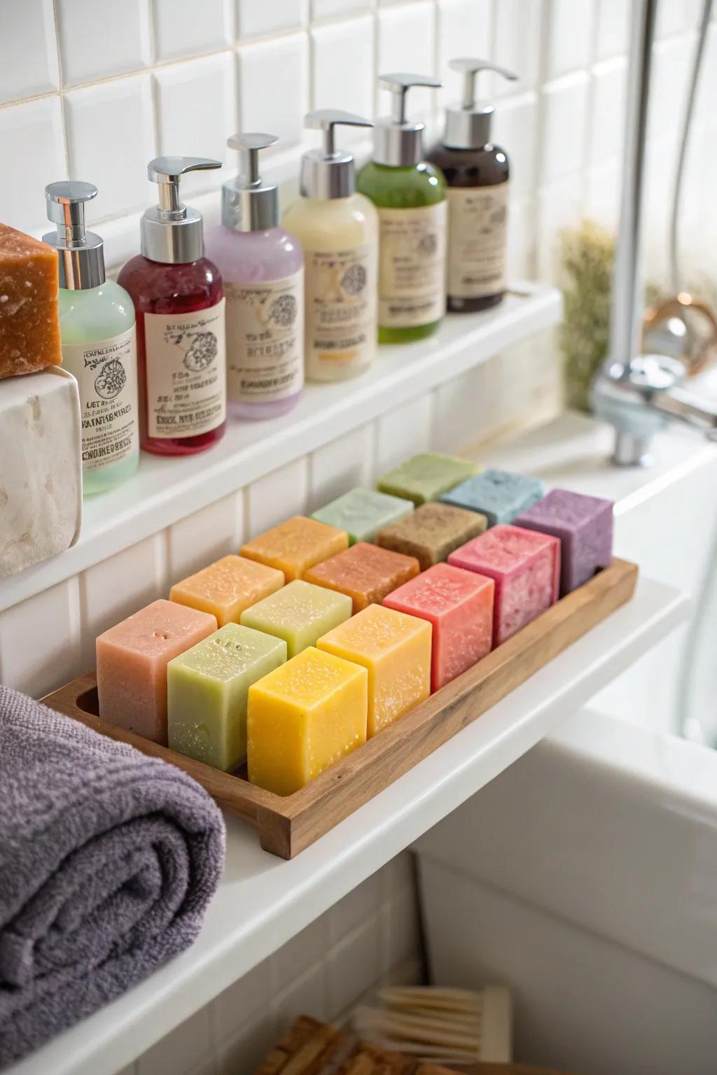 An artisan soap collection for a touch of luxury in the bath.