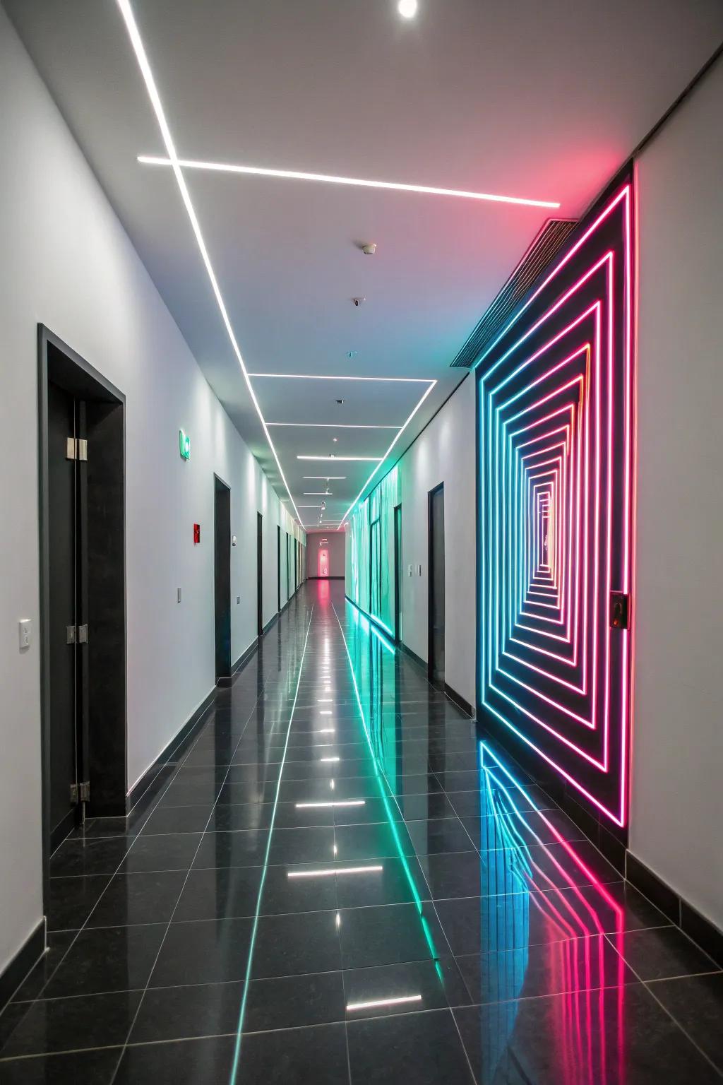 Intriguing illusions in neon.