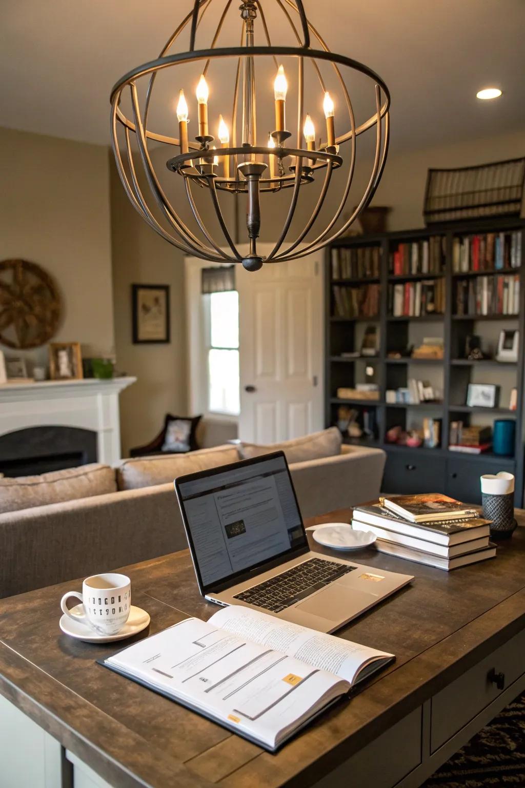 Create a focal point with bold lighting.