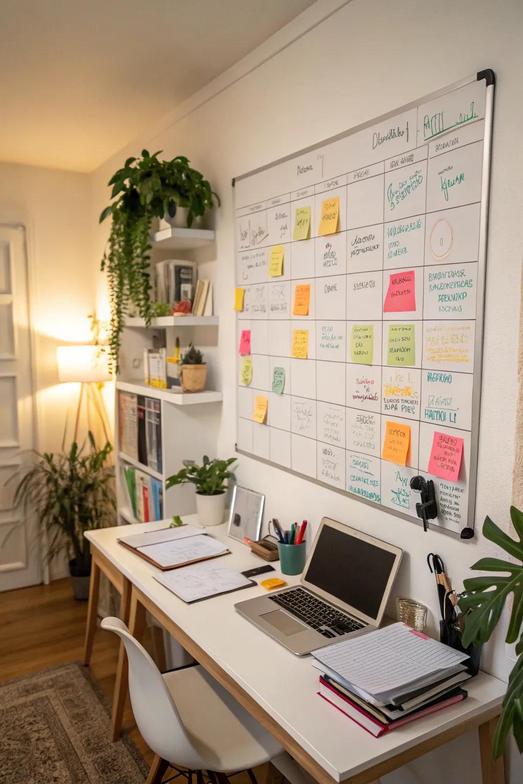 Keep your ideas flowing with a handy whiteboard.