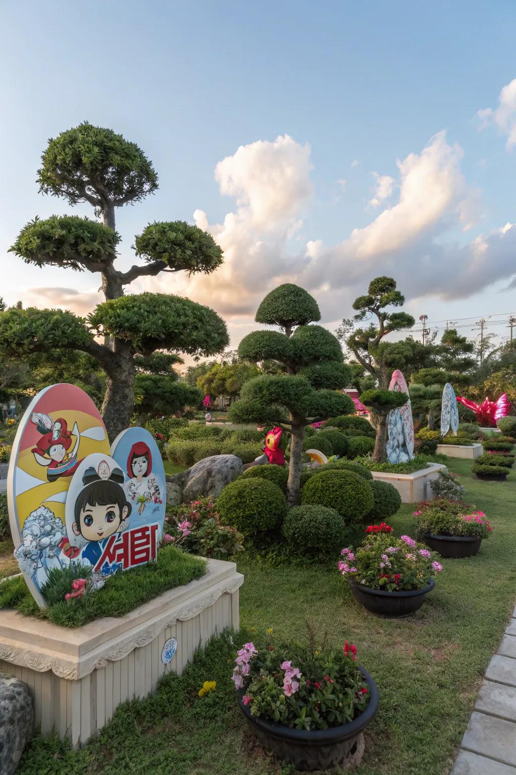 Fashion a tranquil anime garden oasis for peace and inspiration.