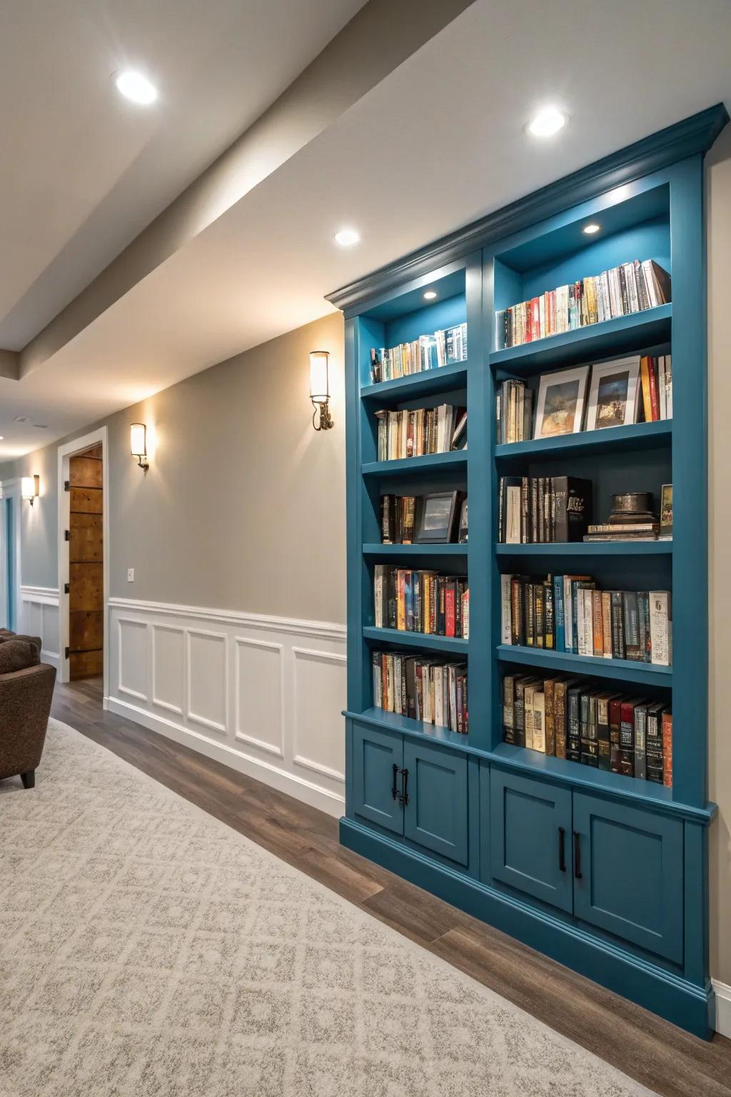 Ledge accents add both style and storage.