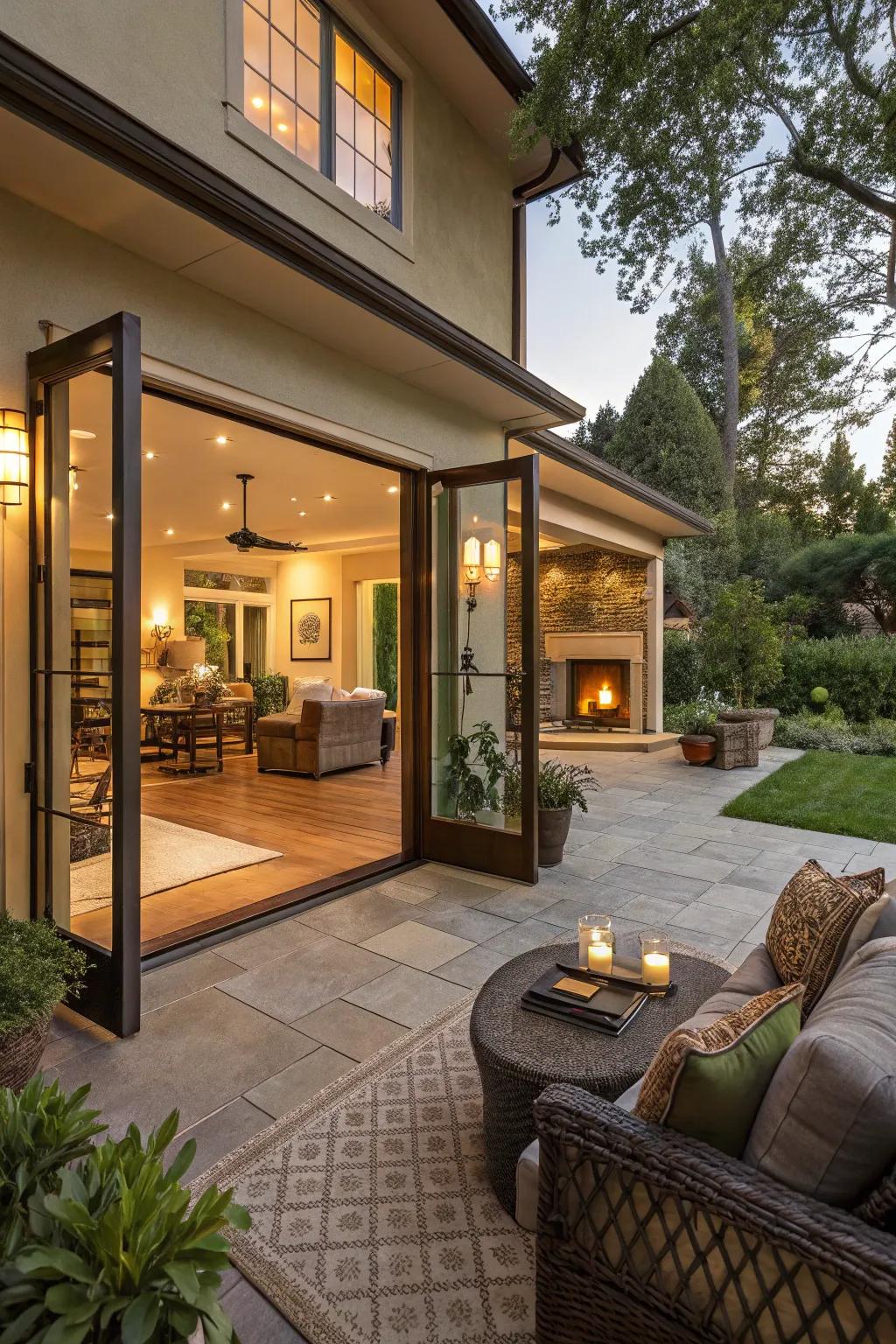 Seamless interconnections enhance the synergy between your indoor and outdoor realms.