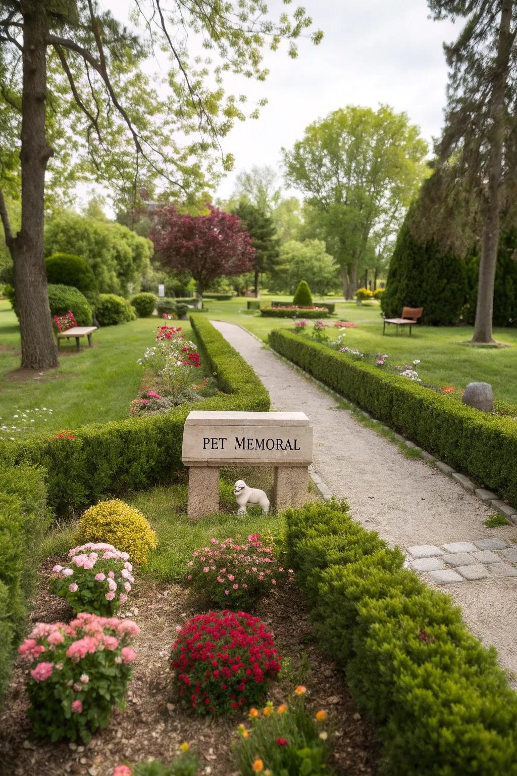 A pet remembrance corner is a thoughtful tribute to beloved pets.