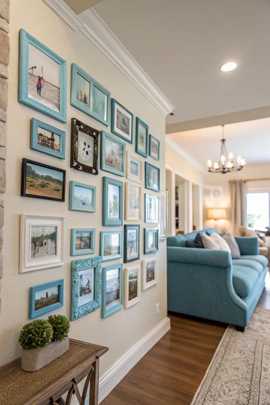 A hued composition that integrates seamlessly alongside the area’s aesthetics.