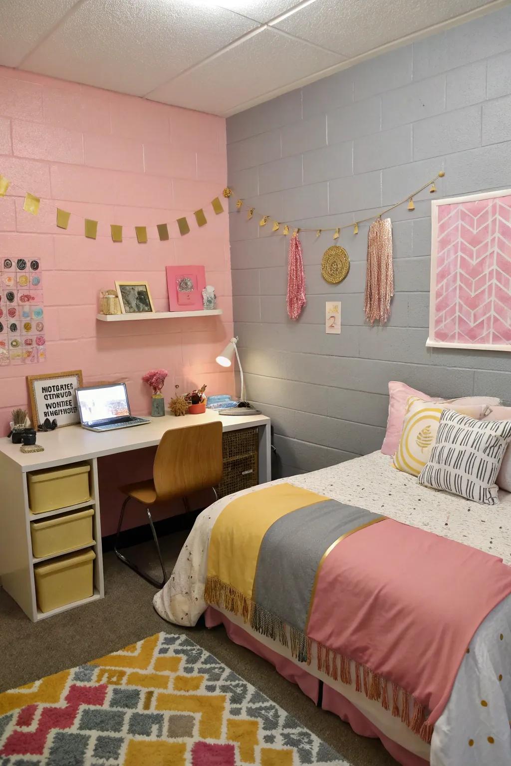 Color division creates a harmonious and engaging visual effect.